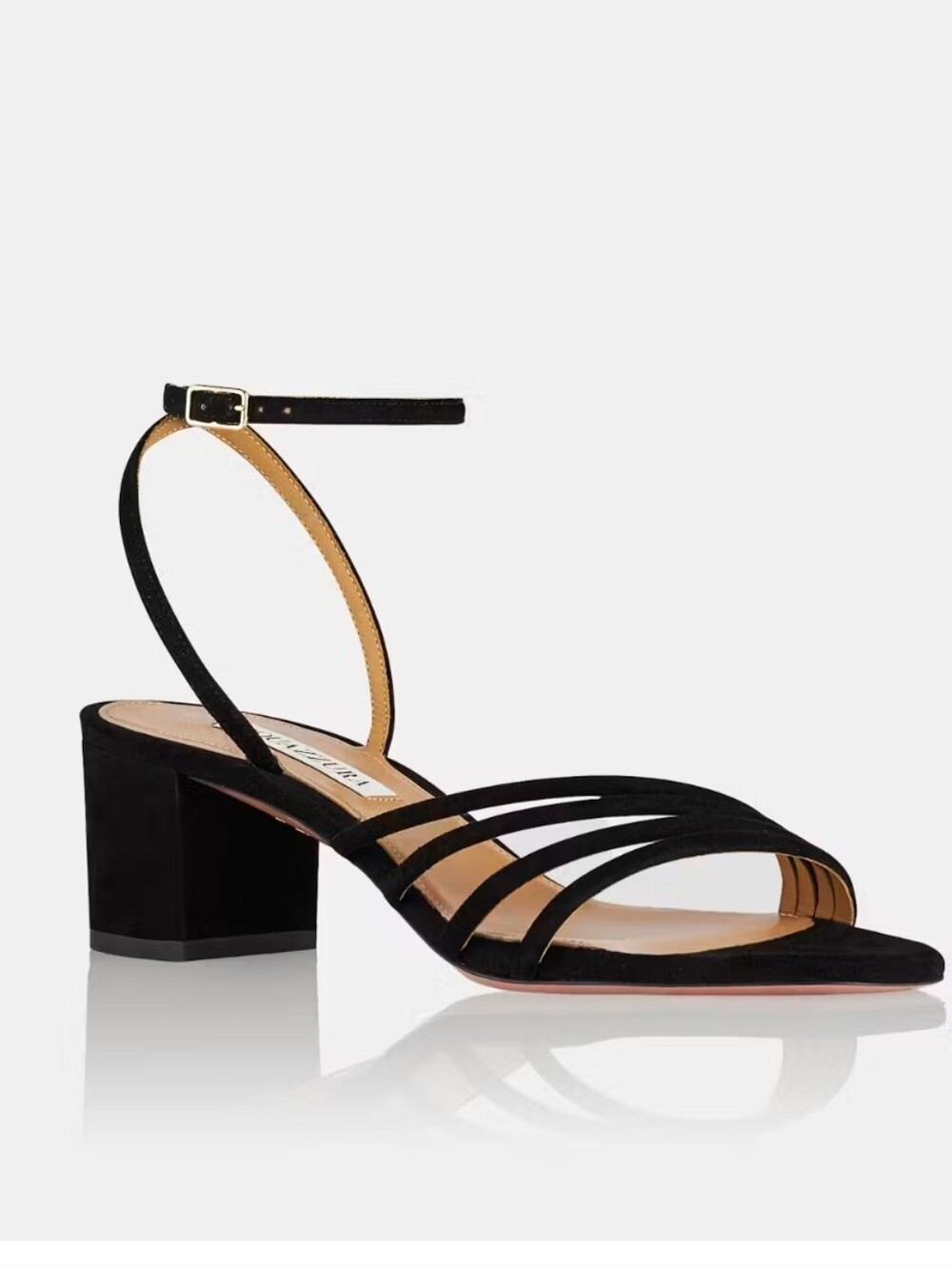 Aquazzura Black Suede Latour Sandal 50